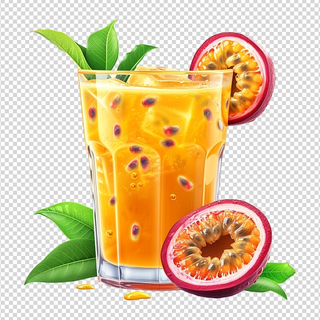 PSD jus de fruit isolé sur fond transparent