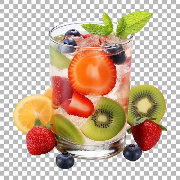 PSD jus de fruits sur fond transparent