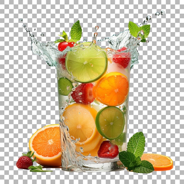 PSD jus de fruits sur fond transparent