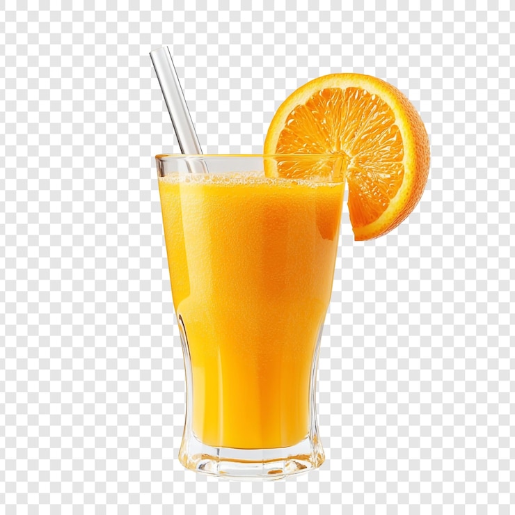 PSD un jus d'orange rafraîchissant