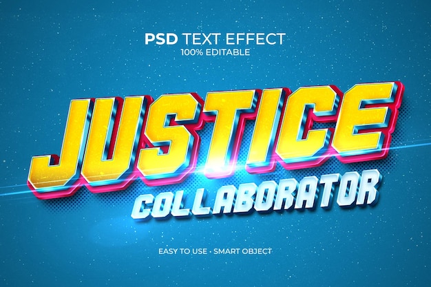 PSD justice collaborator texteffekt