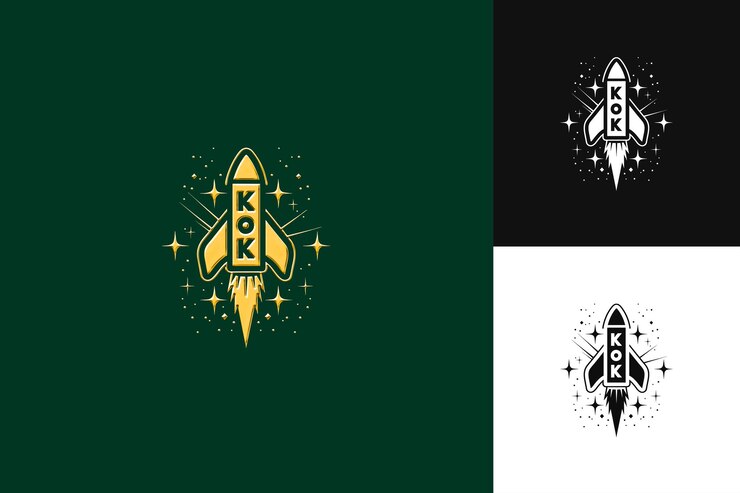 PSD k con estilo de diseño de logotipo retro con k en forma de r ilustración diseños vectoriales de logotipo