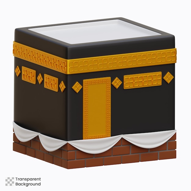 Kaaba 3D-Symbol Illustration