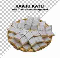 PSD kaaju katli barfi dessert de plat sucré photo psd avec fond transparent