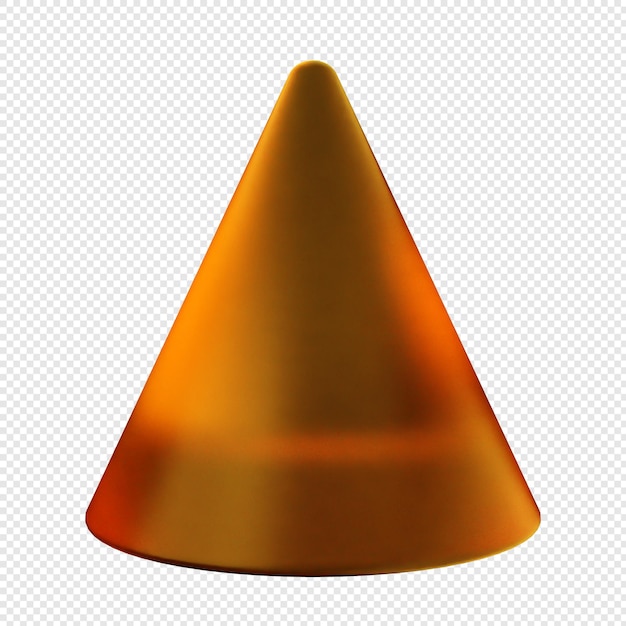 kaca geometris 3D warna kuning lembut