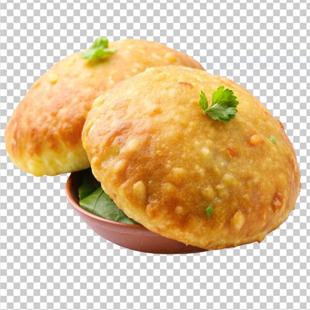 PSD kachori en un fondo transparente