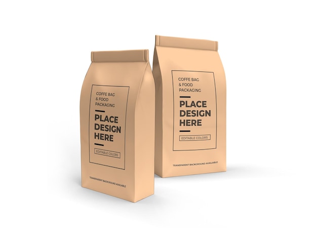 Kaffee- und Lebensmittelbeutel-Verpackungsmodell