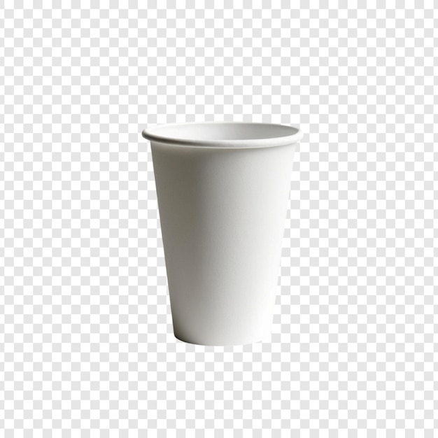 Kaffeebecher aus Papier mit weißem Deckel Einweggetränkebehälter