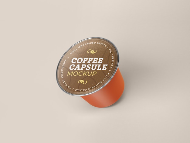 Kaffeekapsel-Mockup