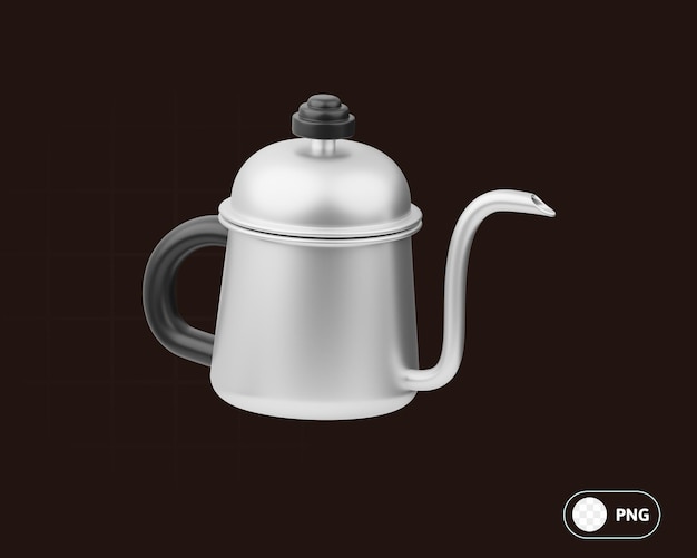 Kaffeekessel 3d-illustration