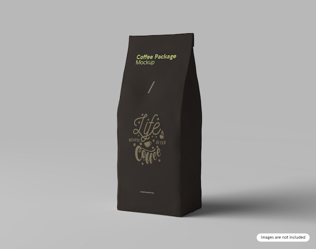 PSD kaffeepaket mockup