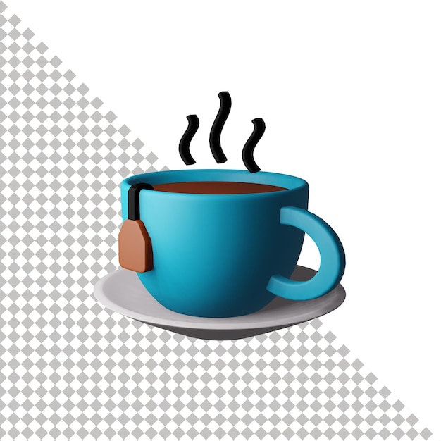 PSD kaffeetasse 3d-symbol