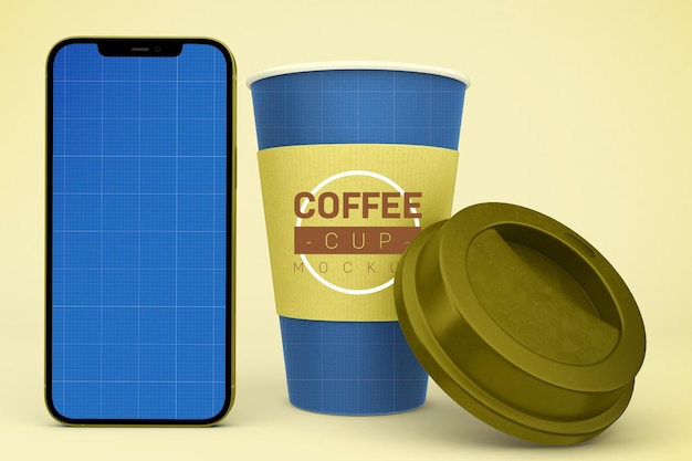 Kaffeetassen & Smartphone-Modell