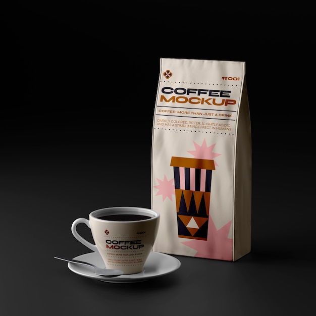 Kaffeeverpackung mit branding-design