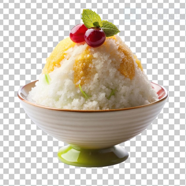 PSD kakigori sur un fond transparent