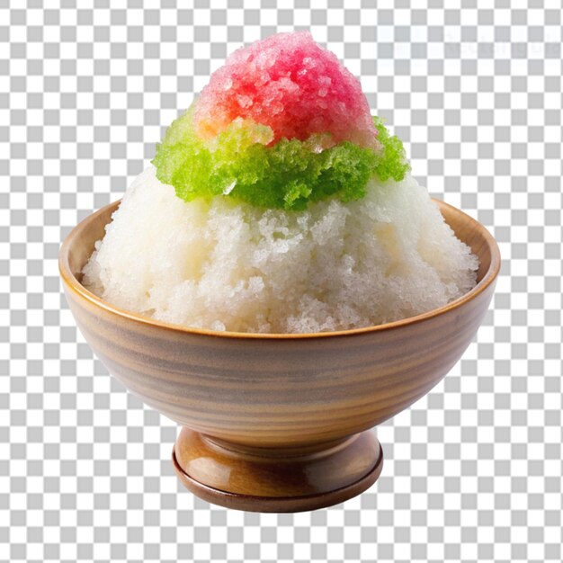 PSD kakigori sur un fond transparent