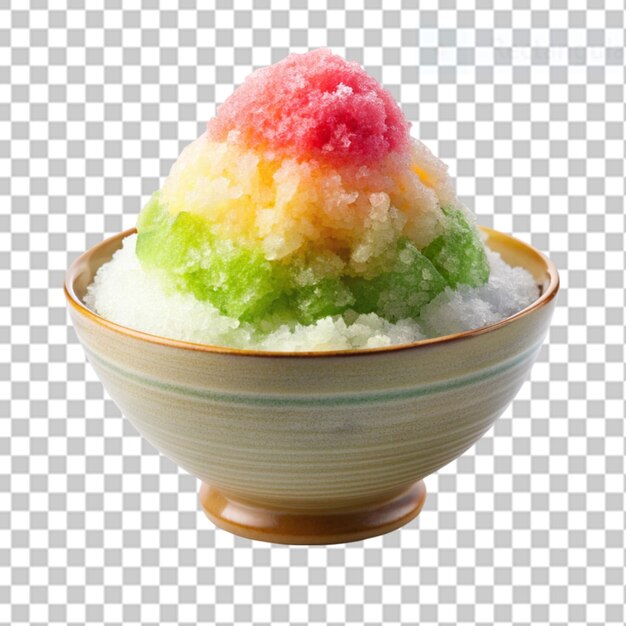 PSD kakigori sur un fond transparent