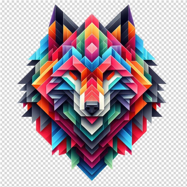 PSD kaleidoskopische wildtierdesign