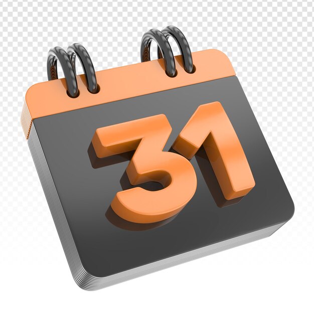 Kalender 3D des Tages rendern