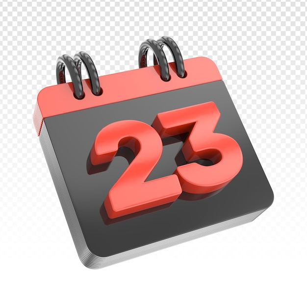 Kalender 3D-Rendering