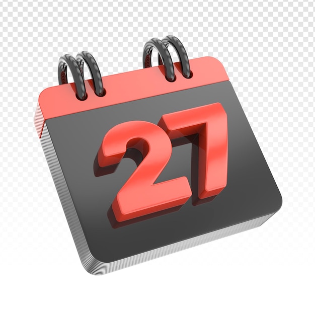 Kalender 3D-Rendering