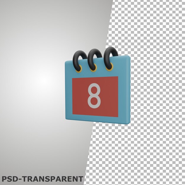 Kalender-3D-Symbol