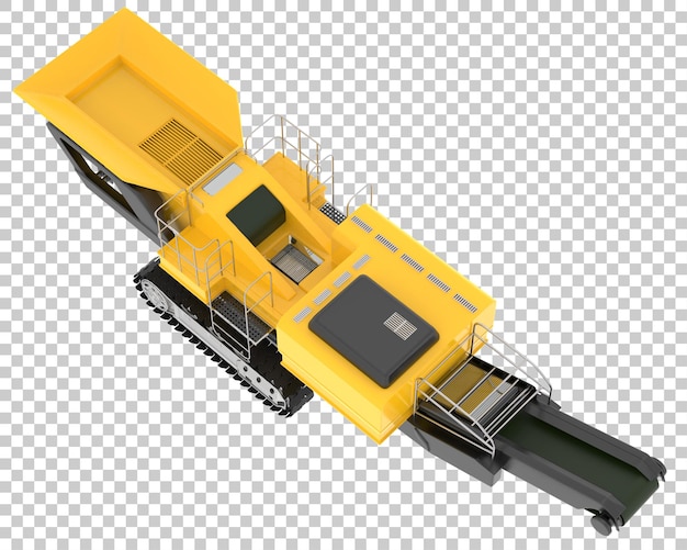 Kalthobel auf transparentem hintergrund 3d-darstellung