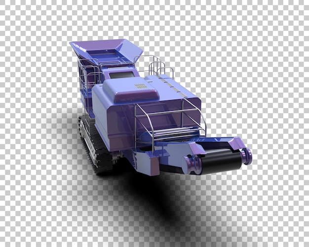 Kaltplaner isoliert auf dem Hintergrund 3D-Rendering-Illustration