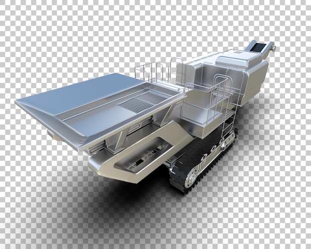 Kaltplaner isoliert auf dem Hintergrund 3D-Rendering-Illustration