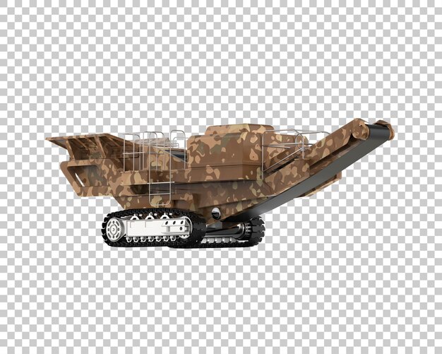 Kaltplaner isoliert auf dem Hintergrund 3D-Rendering-Illustration