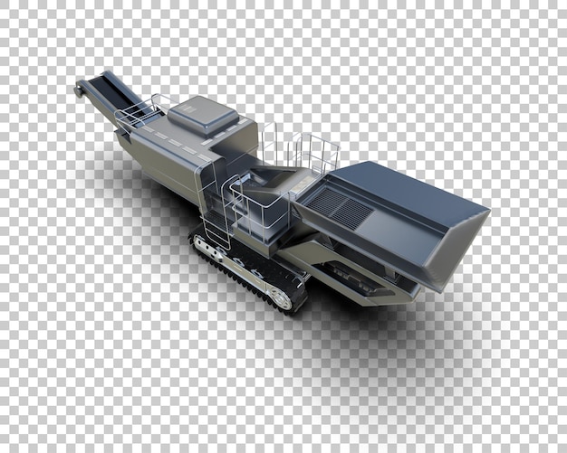 Kaltplaner isoliert auf dem Hintergrund 3D-Rendering-Illustration