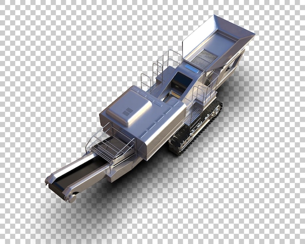 Kaltplaner isoliert auf dem Hintergrund 3D-Rendering-Illustration