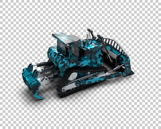 Kaltplaner isoliert auf dem Hintergrund 3D-Rendering-Illustration