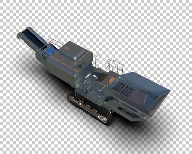 Kaltplaner isoliert auf dem Hintergrund 3D-Rendering-Illustration