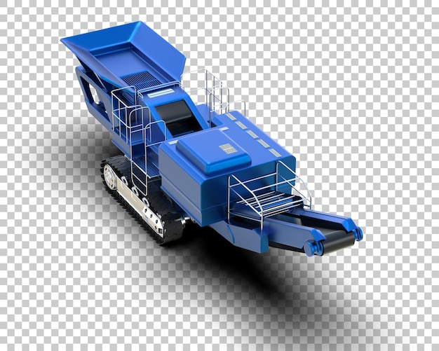 Kaltplaner isoliert auf dem Hintergrund 3D-Rendering-Illustration