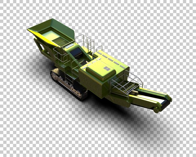Kaltplaner isoliert auf dem Hintergrund 3D-Rendering-Illustration