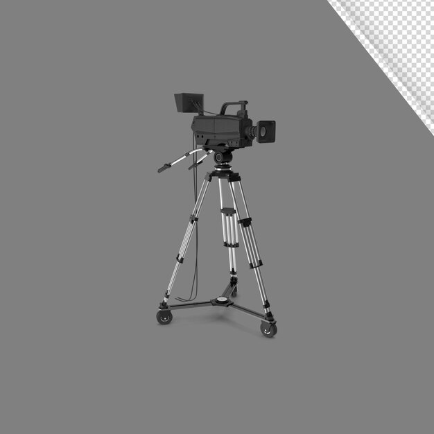 Kamera 3D-Illustration mit transparentem Hintergrund
