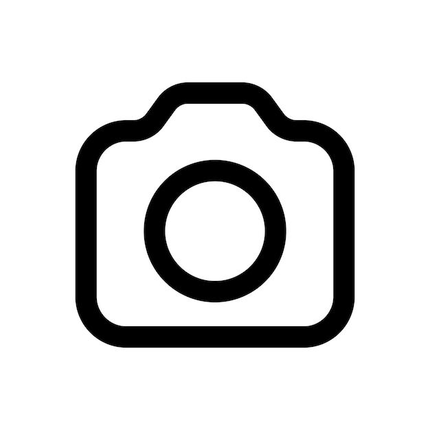 Kamera-Linie-Symbol isoliert