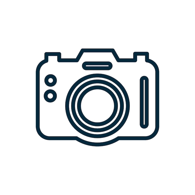 Kamera-Umriss-Logo-Design