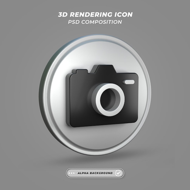 Kamerasymbol beim 3D-Rendering