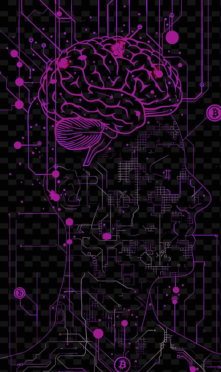 PSD kandidat bei einer ai-veranstaltung, die über den einsatz von bitcoins in ai red b flat illustration idea designs diskutiert