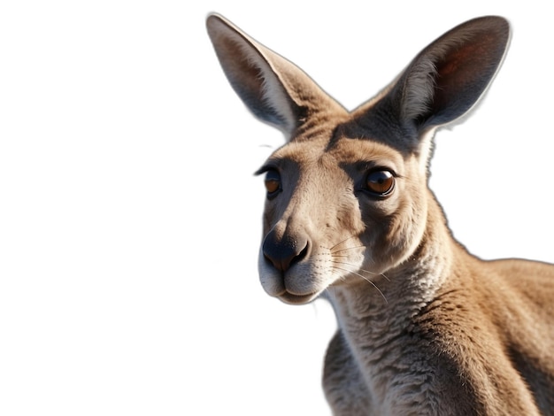 PSD kangaroo psd sur un fond blanc