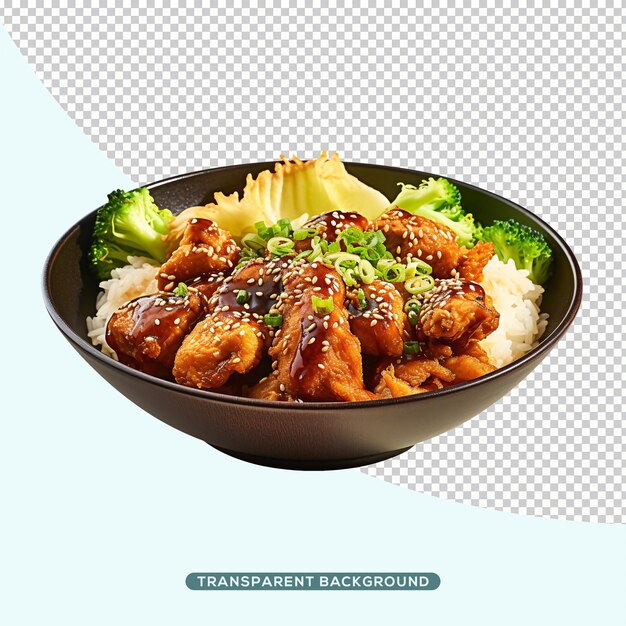 PSD karaage de pollo comida japonesa