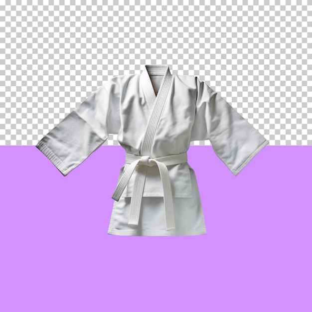 Karate gi oggetto isolato sfondo trasparente