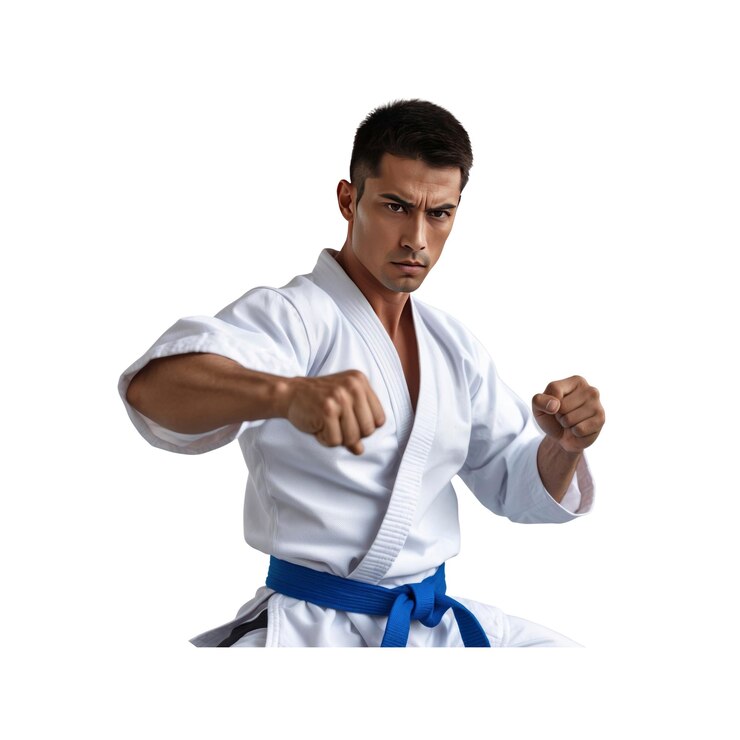 PSD karateka in stance ready to fight