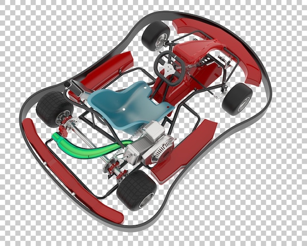 PSD kart sur fond transparent illustration de rendu 3d