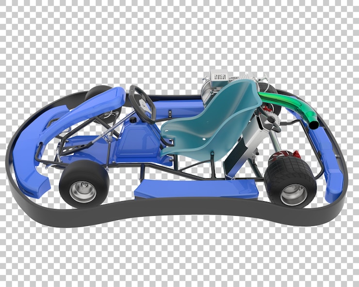 PSD kart su sfondo trasparente 3d rendering illustrazione