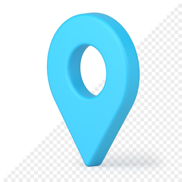 Karte Pin 3D-Symbol