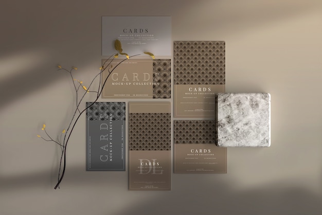 Karten-Mockup-Szene