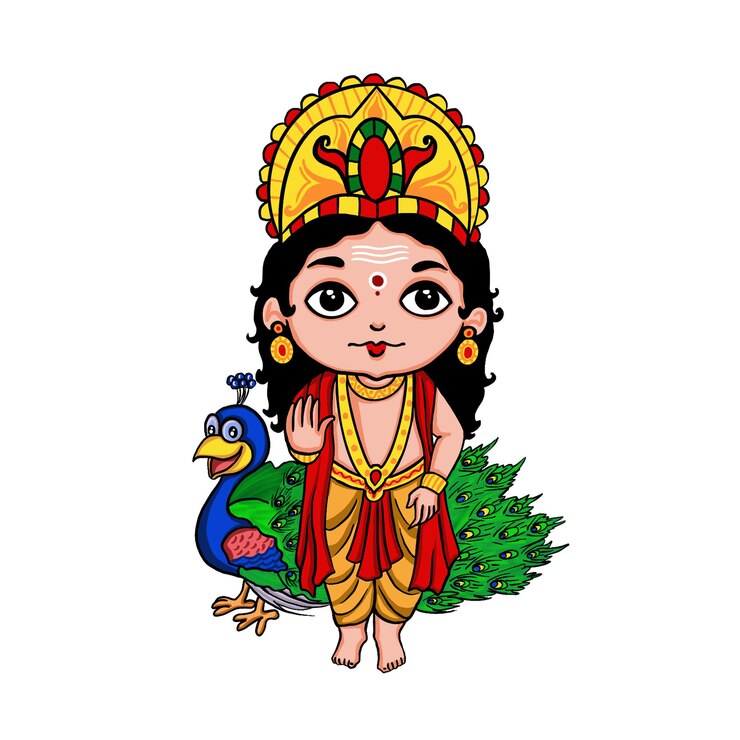 PSD kartikeyagodillustrationindian